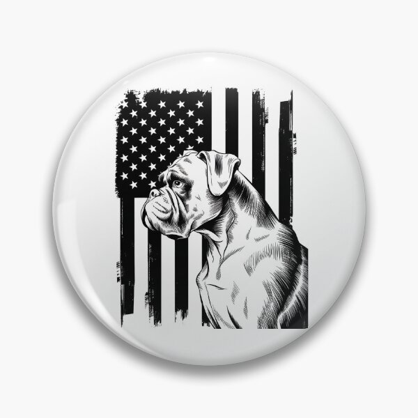 Item preview, American Flag USA Patriot Boxer dog dad designed and sold by SIGORDESIGN.