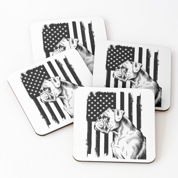 Item preview, American Flag USA Patriot Boxer dog dad designed and sold by SIGORDESIGN.