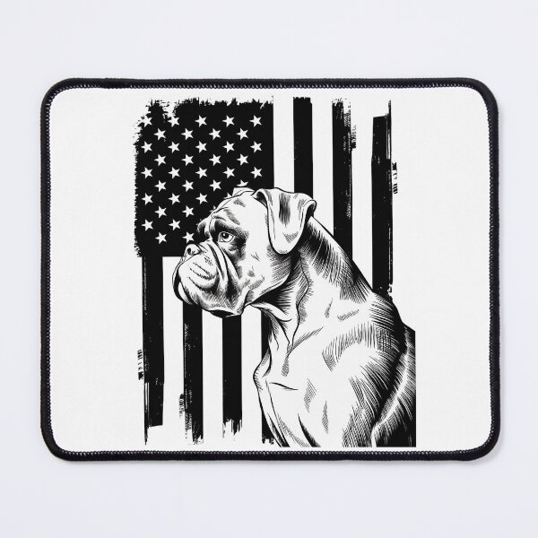 Item preview, American Flag USA Patriot Boxer dog dad designed and sold by SIGORDESIGN.