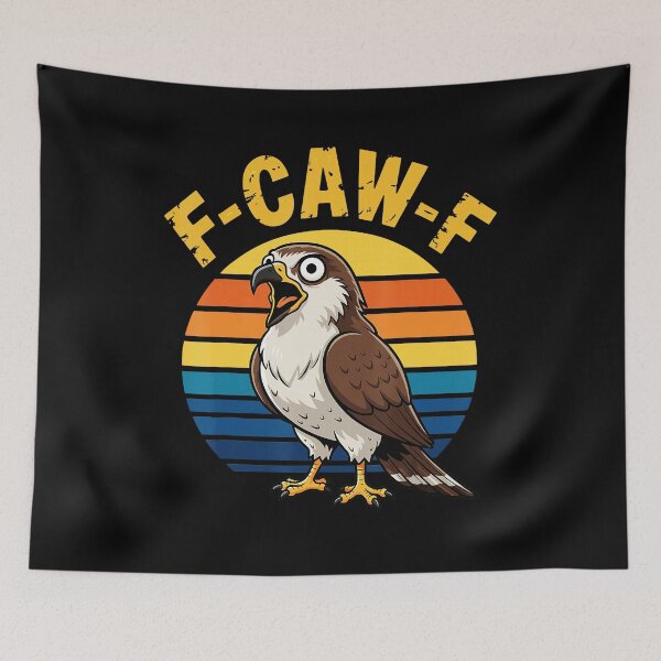 Item preview, Funny Fcawf Hawk Meme Fawkf Bird Pun Retro  designed and sold by tadmercado.