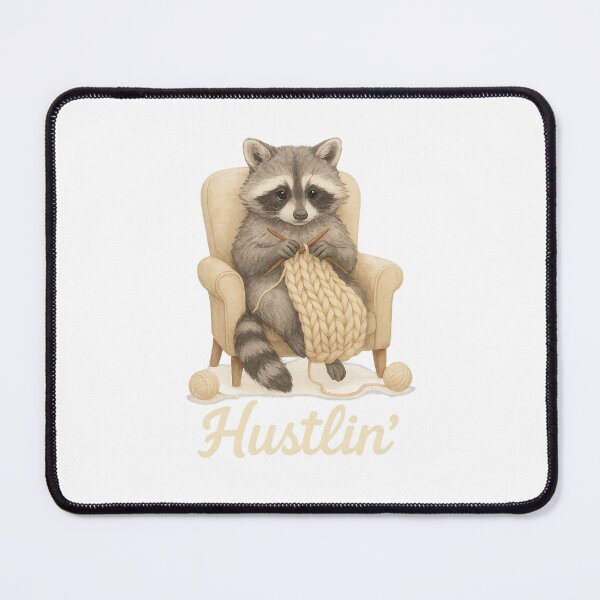 Item preview, Raccoon Knitter Hustlin' designed and sold by thehaywirehoney.