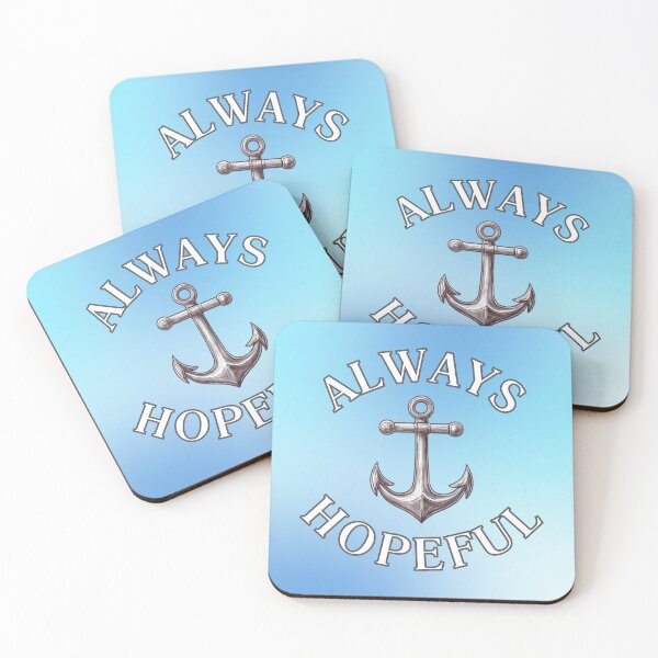 Item preview, Always Hopeful Silver Anchor – Coastal Aesthetic Inspiration designed and sold by HopefulAddie.