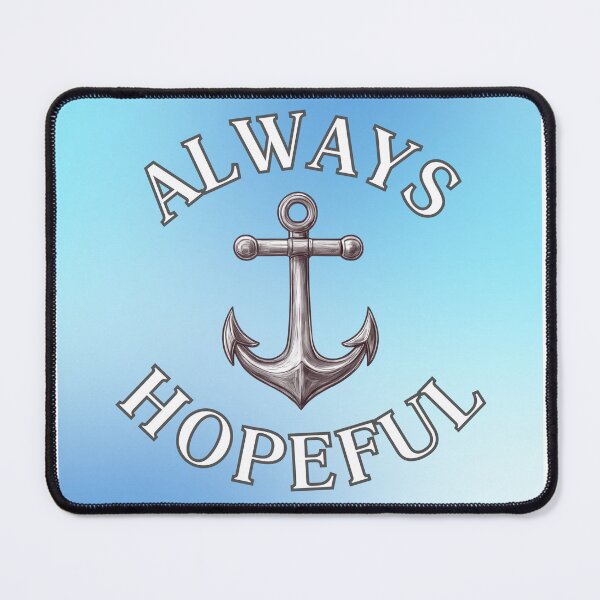 Item preview, Always Hopeful Silver Anchor – Coastal Aesthetic Inspiration designed and sold by HopefulAddie.