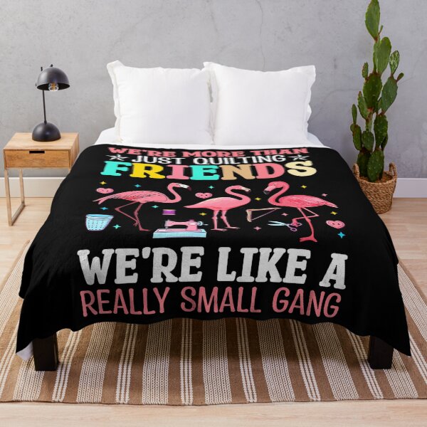 Item preview, We'Re More Than Just Quilting Friends Flamingo Matching designed and sold by TommieJune.