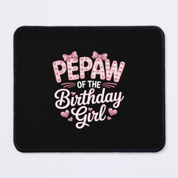 Item preview, Pepaw of The Birthday Girl Family Pink Coquette Bow designed and sold by imsamaharem.