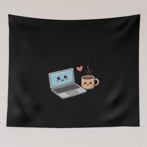 Item preview, Perfect Couple Laptop and Coffee Love designed and sold by imsamaharem.