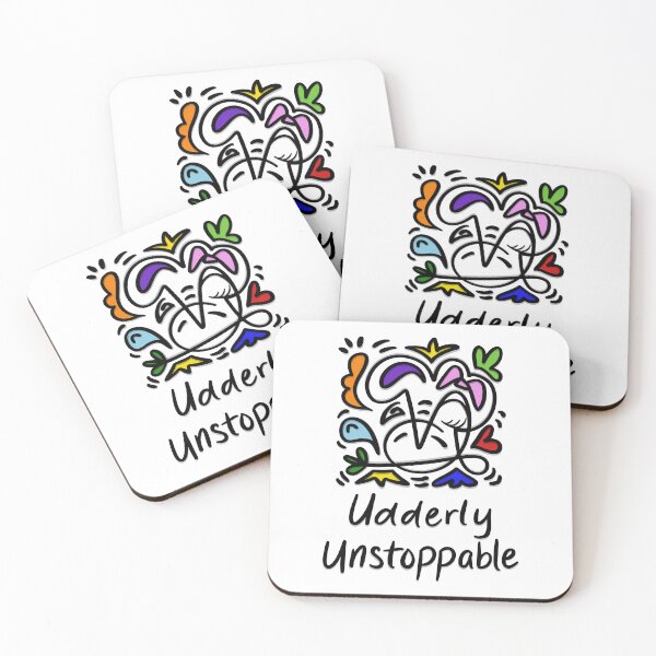 Item preview, Udderly Unstoppable - Cow designed and sold by CreativeAvenue.