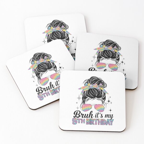 Item preview, Bruh It's My 9th Birthday 9 Year Old 9th Birthday For Girl designed and sold by SIGORDESIGN.