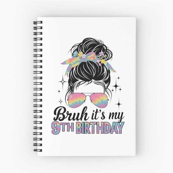 Item preview, Bruh It's My 9th Birthday 9 Year Old 9th Birthday For Girl designed and sold by SIGORDESIGN.