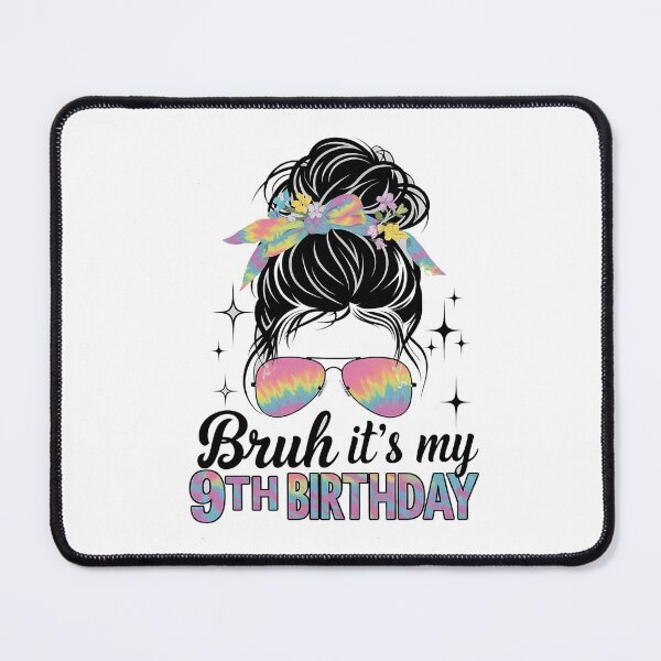Item preview, Bruh It's My 9th Birthday 9 Year Old 9th Birthday For Girl designed and sold by SIGORDESIGN.