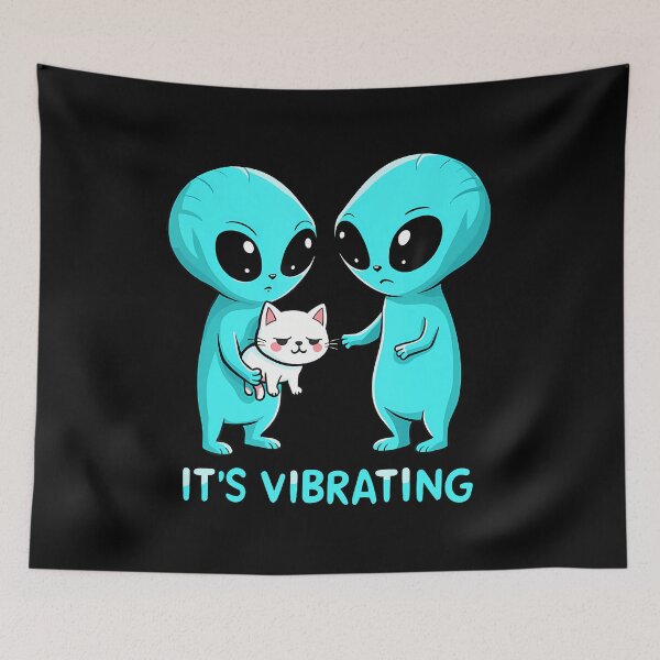 Item preview, Alien Kitty, Funny Cats, UFO Space Lover designed and sold by bambiai.