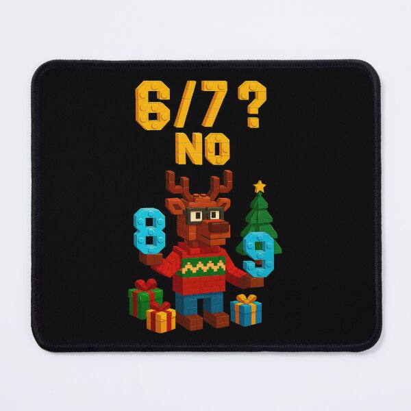 Item preview, Lego Reindeer Meme 6 7 No with 8 and 9 – Funny Math Christmas Motif for Kids & Adults designed and sold by Forty4design.