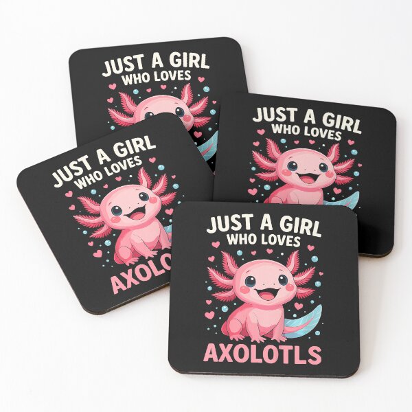 Item preview, Just A Girl Who Loves Axolotls designed and sold by TommieJune.