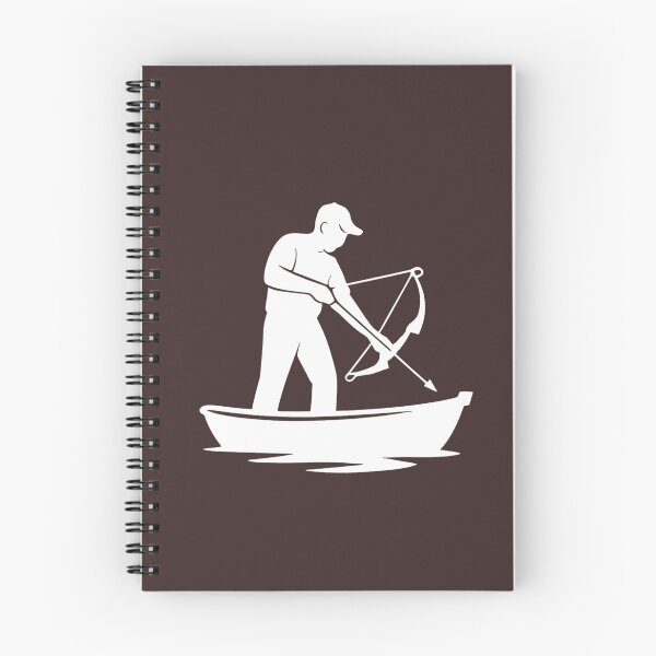 Item preview, Bowfishing Boat Silhouette – Bowfisher with Bow Graphic for Shirts, Hats, & more designed and sold by CrossCurrent Designs.