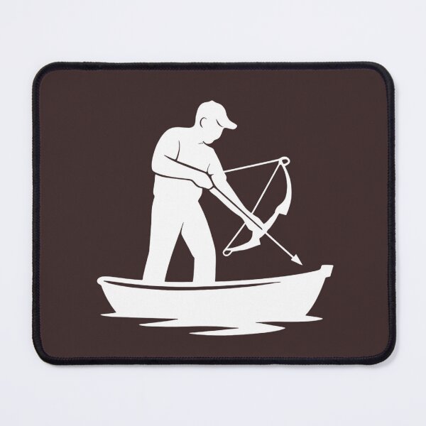 Item preview, Bowfishing Boat Silhouette – Bowfisher with Bow Graphic for Shirts, Hats, & more designed and sold by CrossCurrent Designs.