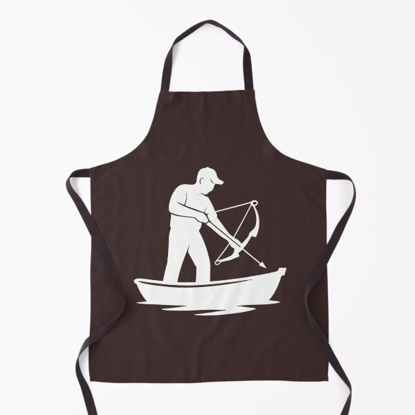 Item preview, Bowfishing Boat Silhouette – Bowfisher with Bow Graphic for Shirts, Hats, & more designed and sold by CrossCurrent Designs.