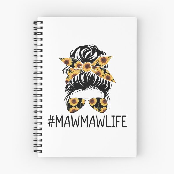 Item preview, Classy Mawmaw Life with Sunflower Messy Bun Mother's Day designed and sold by SIGORDESIGN.