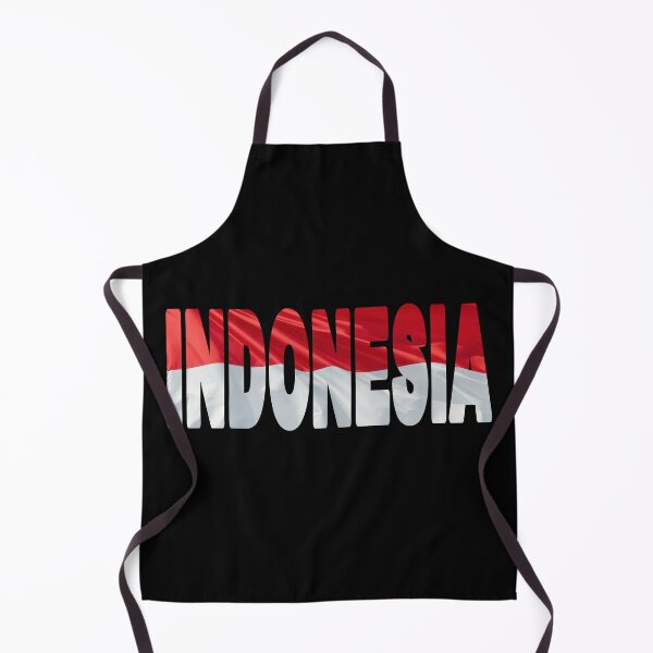 Item preview, INDONESIA - Flag Flying in Wind cut to Letters Souvenir Sticker Shirt designed and sold by Adam Gormley.