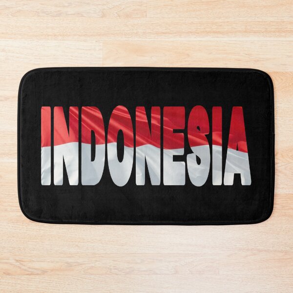 Item preview, INDONESIA - Flag Flying in Wind cut to Letters Souvenir Sticker Shirt designed and sold by Adam Gormley.