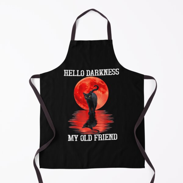 Item preview, Cat Hello Darkness My Old Friend - Black Cat Hello Darkness designed and sold by JayGrant10.