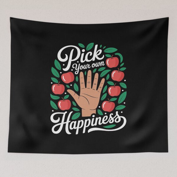Item preview, Pick Your Own Happiness Apple Picker Apple Picking Autumn designed and sold by velltoons.