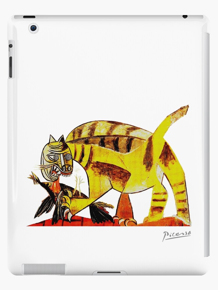 Coque Et Skin Adhesive Ipad Chat Pablo Picasso Devorant Un Oiseau T Shirt Reproduction Art Par Clothorama Redbubble