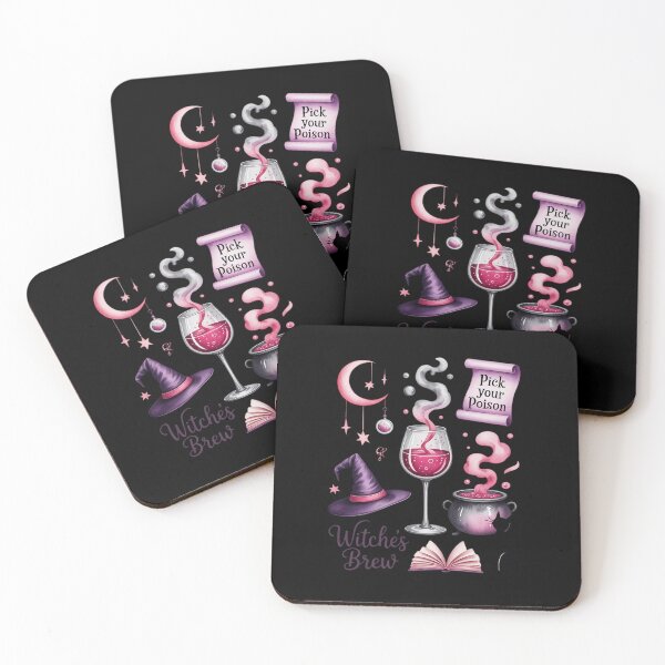 Item preview, Pick Your Poison Witches Brew Cocktail Cauldon Black Cat designed and sold by velltoons.