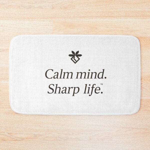 Item preview, Calm Mind Sharp Life – Minimal Inspiration Quote designed and sold by Irene Catchmind.