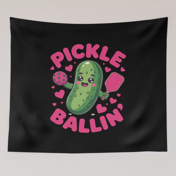 Item preview, Pickle Ballin Cute Pickleball Women Girls Pickleball Lovers designed and sold by velltoons.