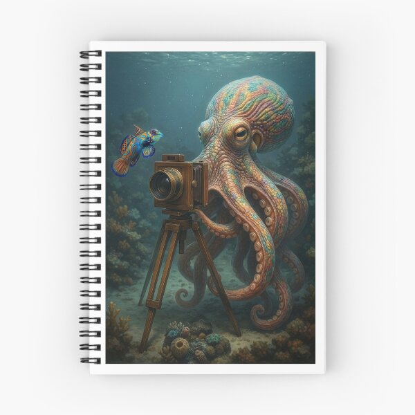 Item preview, Octopus Takes Photo of Mandarinfish designed and sold by Tridentulus.