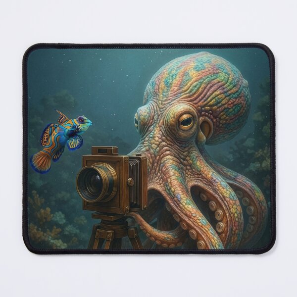 Item preview, Octopus Takes Photo of Mandarinfish designed and sold by Tridentulus.