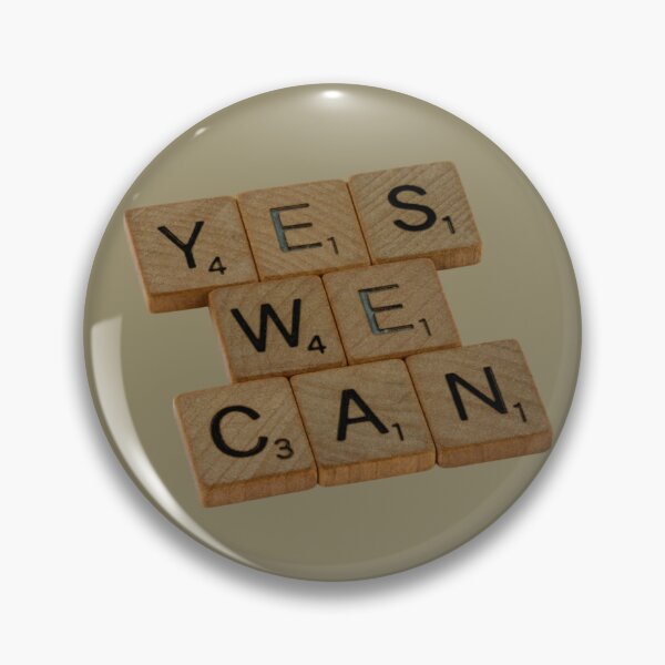 Item preview, Yes We Can — Wooden Scrabble Tiles Motivational Typography designed and sold by Afridi Art House.