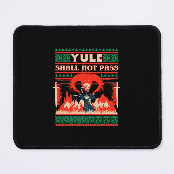 Item preview, Yule Shall Not Pass Wizard Battle Festive Fantasy designed and sold by MichaelpwStudio.