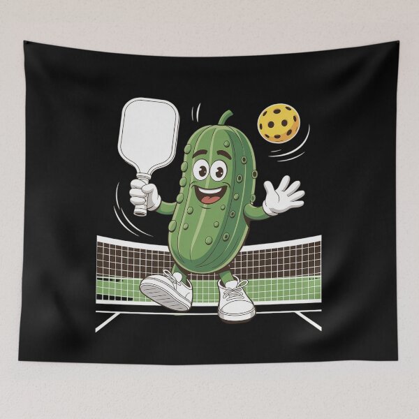 Item preview, Pickle Playing Pickleball - Pickleball Paddleball designed and sold by velltoons.