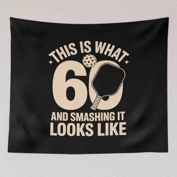 Item preview, Pickleball 60th Birthday 60 Years Old Love Pickleball designed and sold by velltoons.