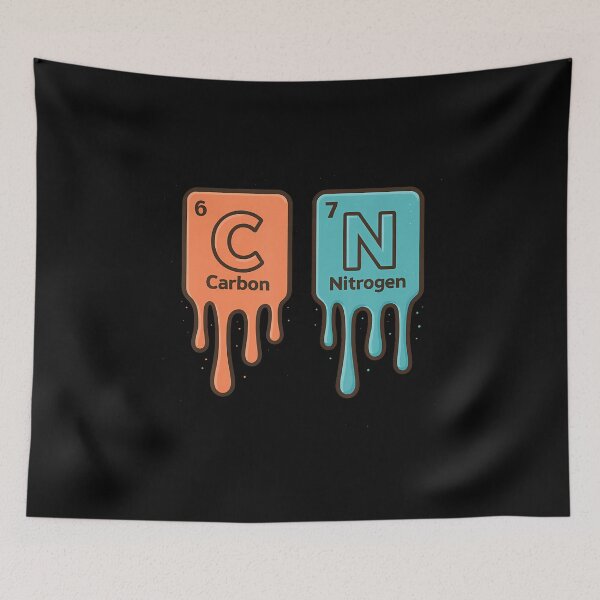 Item preview, Carbon 6 Nitrogen 7 Funny Periodic Table Science Meme designed and sold by AileighKyser.