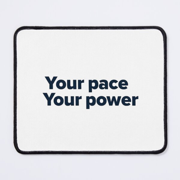 Item preview, Your Pace Your Power – Minimal USA Empowerment Quote designed and sold by Irene Catchmind.