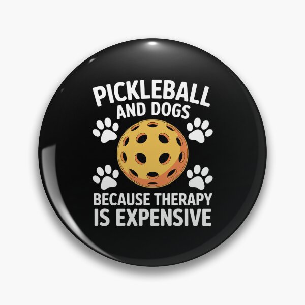 Item preview, pickleball and dogs because therapy is expensive Dogs Lovers designed and sold by velltoons.