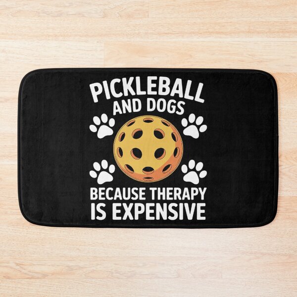 Item preview, pickleball and dogs because therapy is expensive Dogs Lovers designed and sold by velltoons.