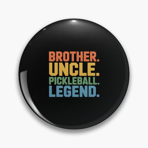Item preview, Pickleball Brother Uncle Pickleball Legend Black Modern Casual Crew Neck Short Sleeve designed and sold by velltoons.