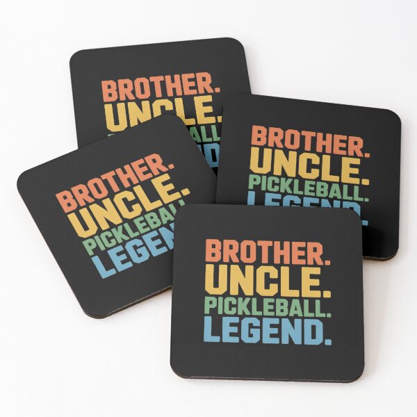 Item preview, Pickleball Brother Uncle Pickleball Legend Black Modern Casual Crew Neck Short Sleeve designed and sold by velltoons.