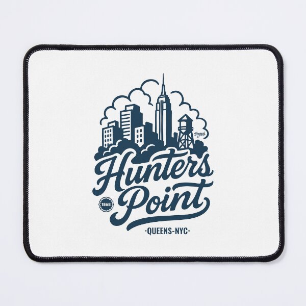 Item preview, Hunters Point Queens Skyline and lettering designed and sold by Boogosh.