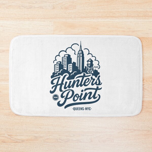 Item preview, Hunters Point Queens Skyline and lettering designed and sold by Boogosh.