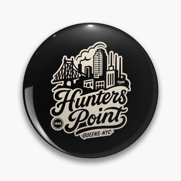 Item preview, Hunters Point New York Urban Skyline designed and sold by Boogosh.
