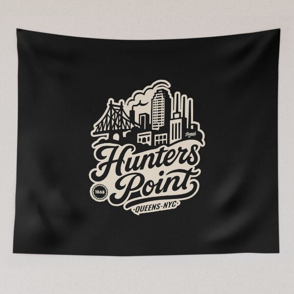 Item preview, Hunters Point New York Urban Skyline designed and sold by Boogosh.