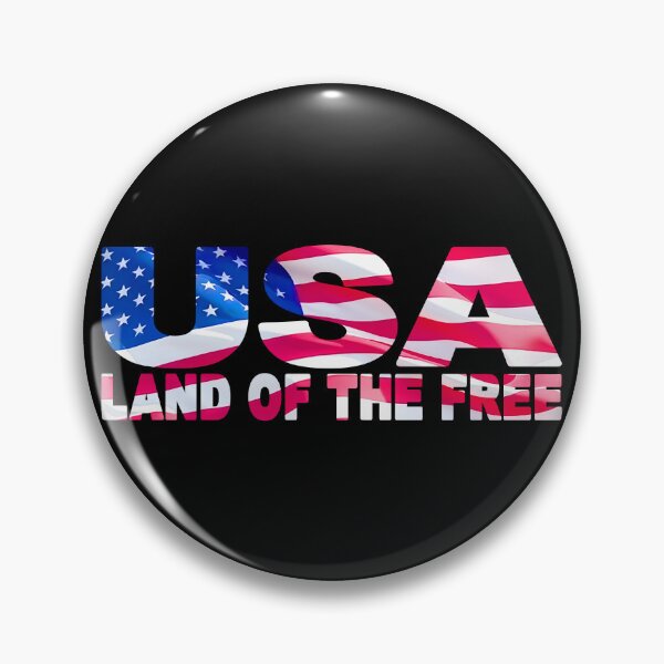 Item preview, USA Land of the Free - Stars and Stripes Sticker Tee Shirt T-Shirt Souvenir designed and sold by Adam Gormley.