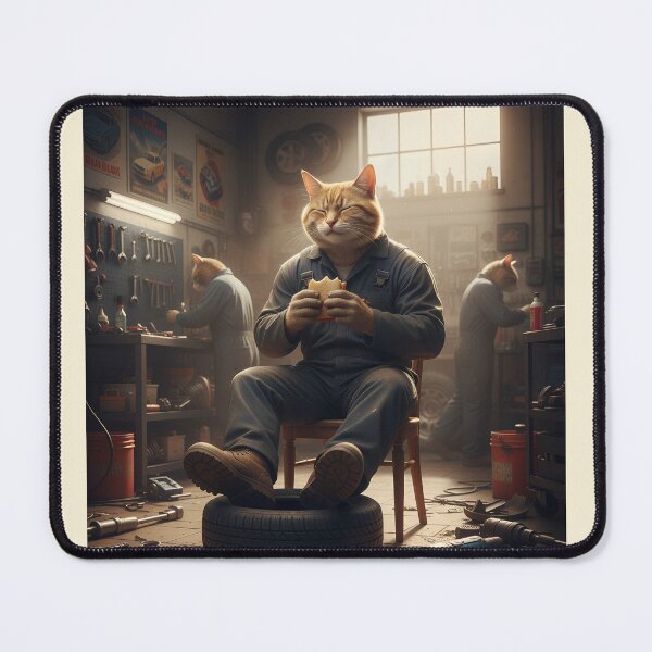 Item preview, Lunch Break at the Garage designed and sold by Auroracat2025.