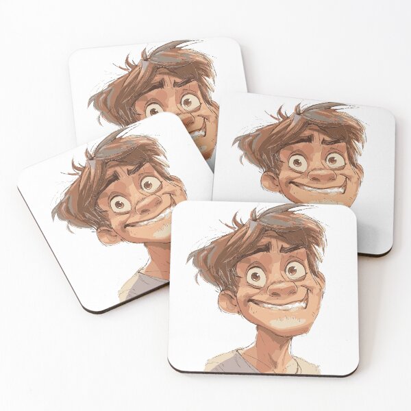 Item preview, Cheerful Cartoon Guy – Expressive Character Portrait designed and sold by mcraft studio.