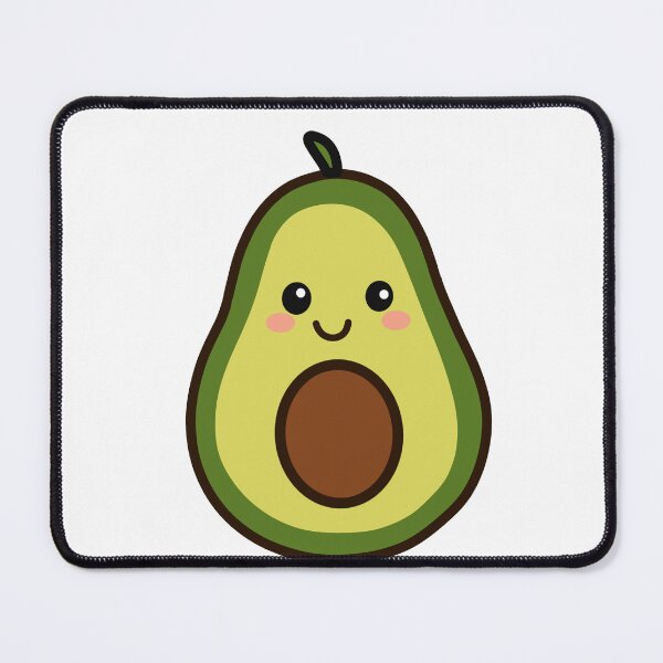 Artikelvorschau, Kawaii Avocado – Niedliche, lächelnde Frucht-Illustration entworfen und verkauft von SunCraftStudio.