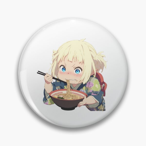 Item preview, Shiemi Moriyama Blue Exorcist Anime Kawaii Ramen Warm Happy Slurping Scene designed and sold by Raslbazola.